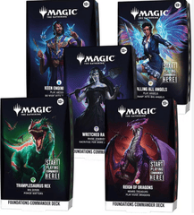 MTG: Foundations Commander Deck (Set of 5) (Limit 1 per customer)